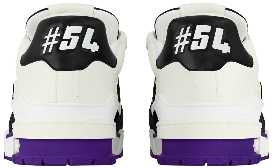 LOUIS VUITTON LV TRAINER 'WHITE/BLACK/PURPLE'