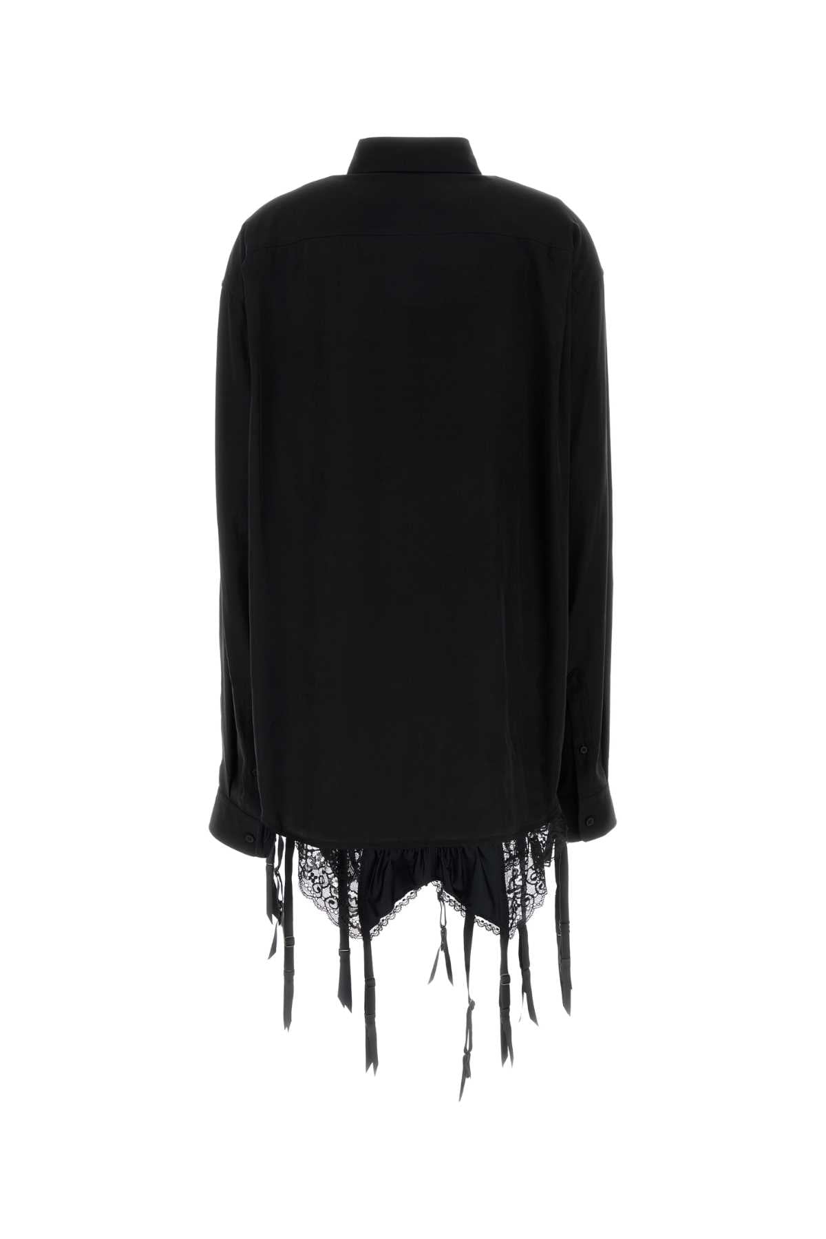 Balenciaga バレンシアガブラックリヨセル特大シャツ - Image 2