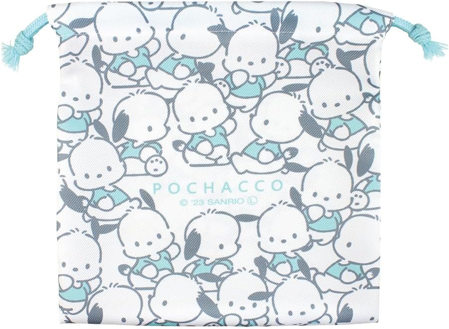Tees Factory Sanrio SR-5530289PC Flat Drawstring Cloth 2 Pochacco H7.9 x W 7.9 inches (20 cm)