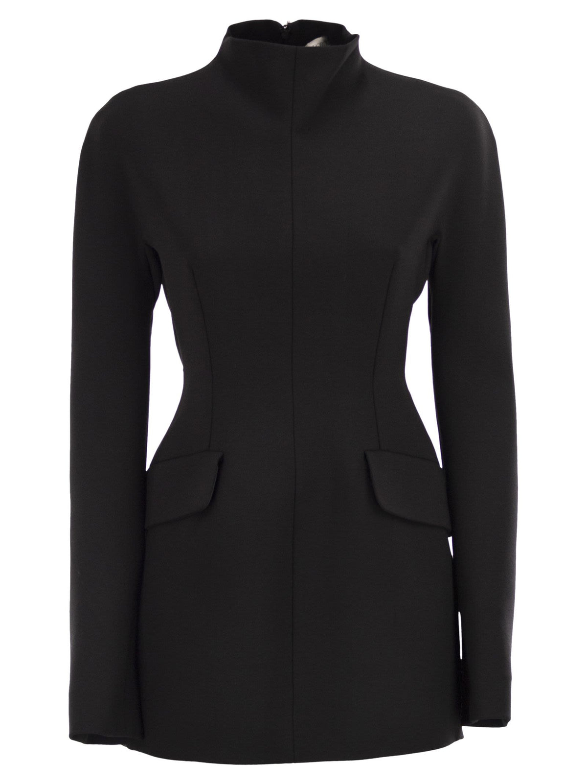 Sportmax SportMax Tefriteショートストレッチウールドレス - Image 2