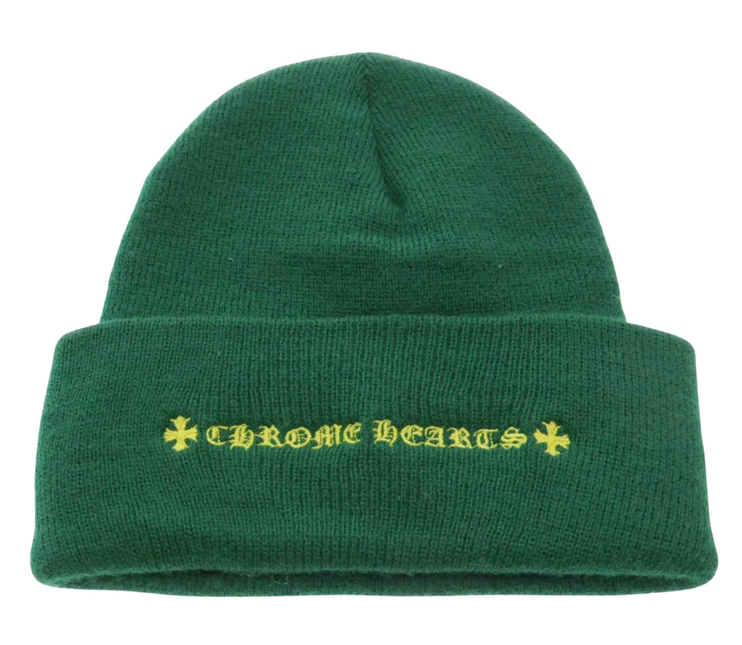 CHROME HEARTS MATTY BOY 'SPEC' GREEN BEANIE