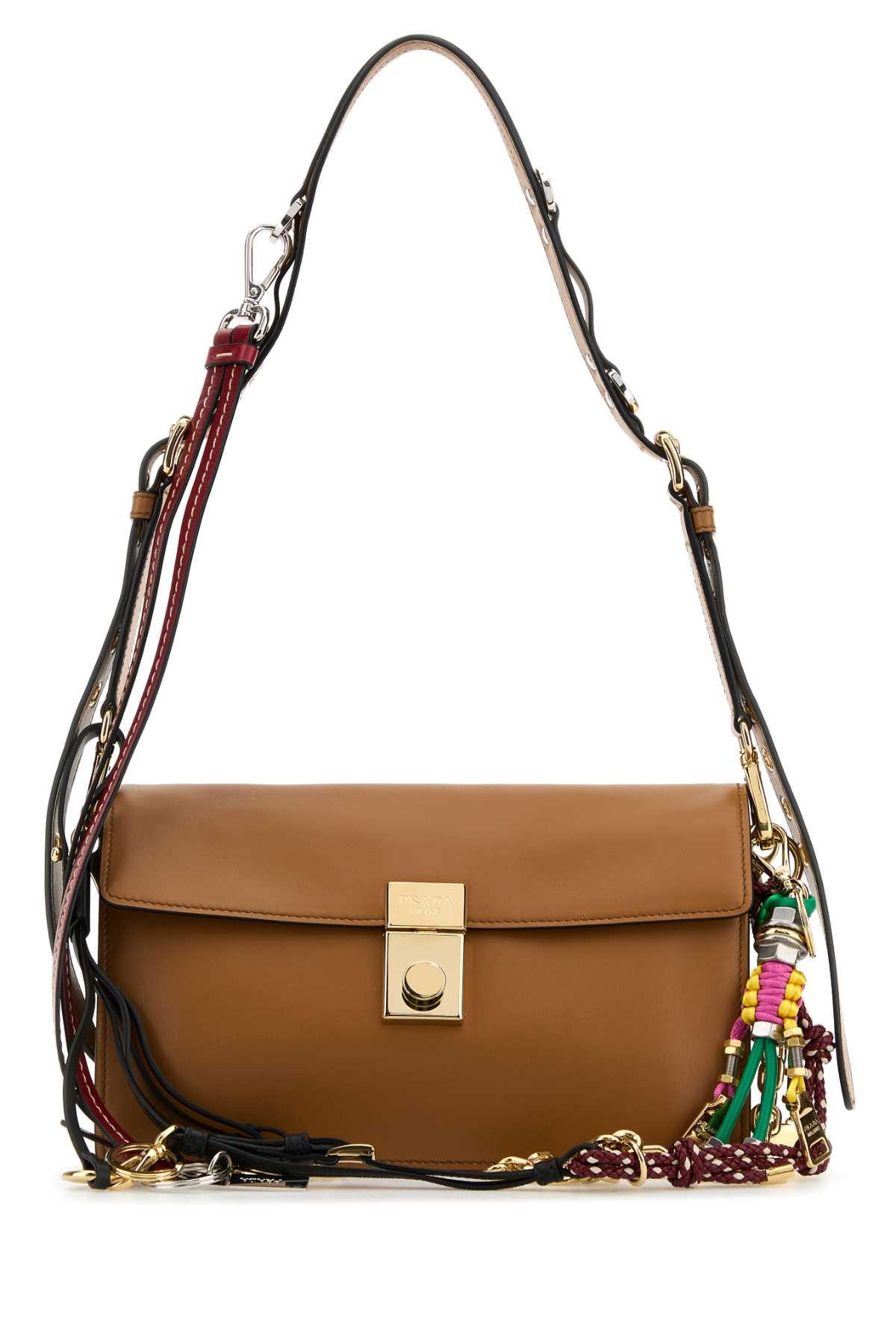 Prada プラダキャラメルレザースモールプラダソフトサウンドショルダーバッグ - Image 2