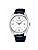 Seiko Watch Astron Original Wristwatch, Solar Radio Wave, Silver/White/Band: Navy (Leather), Elegant