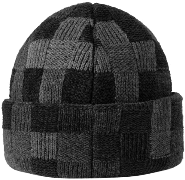 LOUIS VUITTON 'CRUSH' DAMOFLAGE BLACK BEANIE