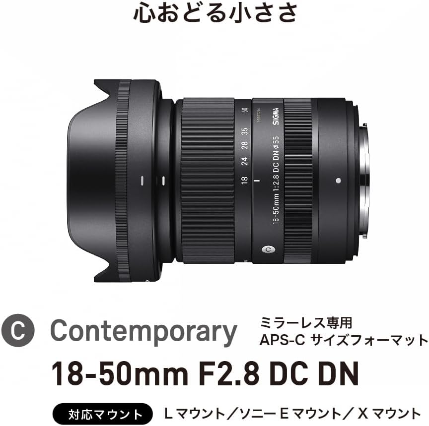 Sigma Sigma Fujifilm X-Mount Lens 18-50mm F2.8 DC DN Zoom Standard APS-C Contemporary Mirrorless Only