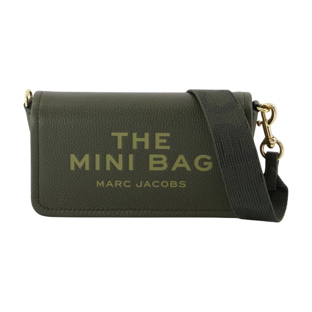 Marc チェーンマークジェイコブスレザーグリーンのミニウォレット - Image 2