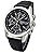 Seiko SND309P1 Chronograph Watch, Genuine Leather Strap Set, Genuine Seiko Distributed Product, Black