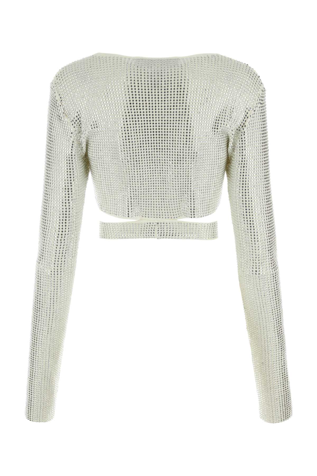 Andrea Adamo アンドレア・アダモが装飾したビスコースブレンドトップ - Image 2