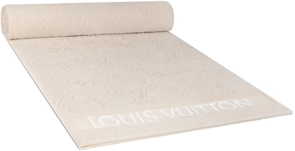 LOUIS VUITTON 'CREAM' BEACH TOWEL