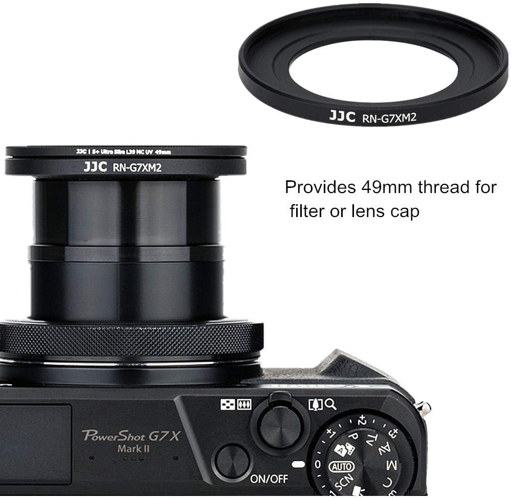 JJC Filter Adapter + Lens Cap Kit for Canon PowerShot G7X Mark III II G7XM3 G7XM2 G7X G5X