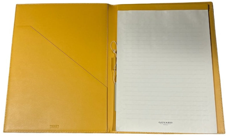 GOYARD 'YELLOW' THABO NOTEBOOK HOLDER 84 (MEDIUM)