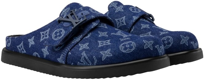 LOUIS VUITTON 'DENIM BLUE' EASY MULE