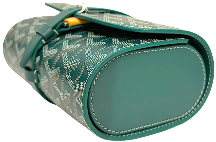 GOYARD 'DOUBLE TRAVEL' GREEN WATCH CASE