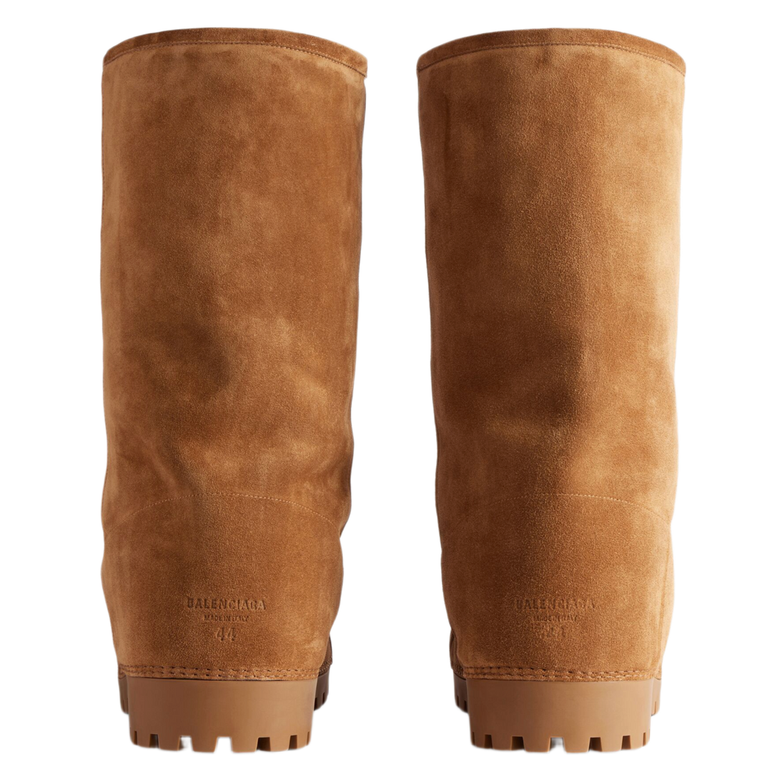 BALENCIAGA 'TAN' FUR HIGH BOOTS