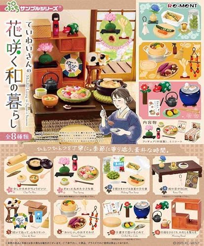Rement Petite Sample Series, Japanese Life of Tennei's Blooming Bloom, 1 Box, H 4.5 x W 2.8 x D 2.0 inches (115 x 70 x 50 mm), PVC