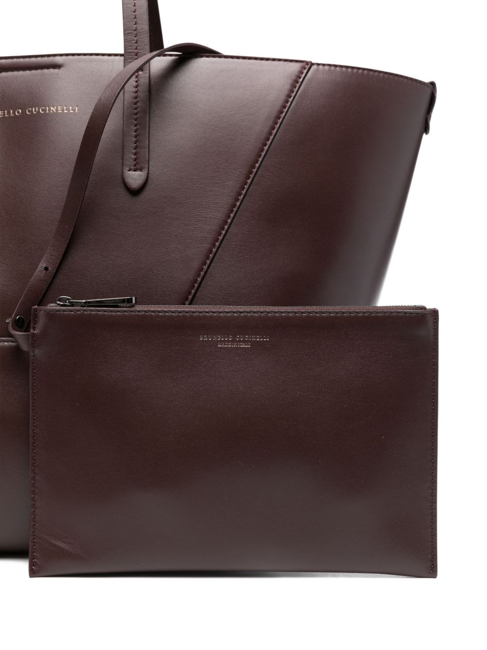 Brunello Cucinelli DCデュオレザートートバッグ - Image 2