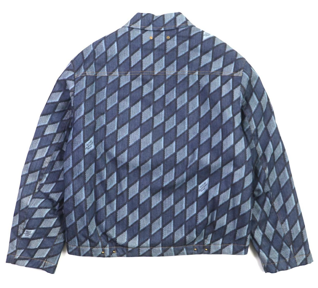 LOUIS VUITTON 'DIAMOND DAMIER MOTIF' DENIM JACKET
