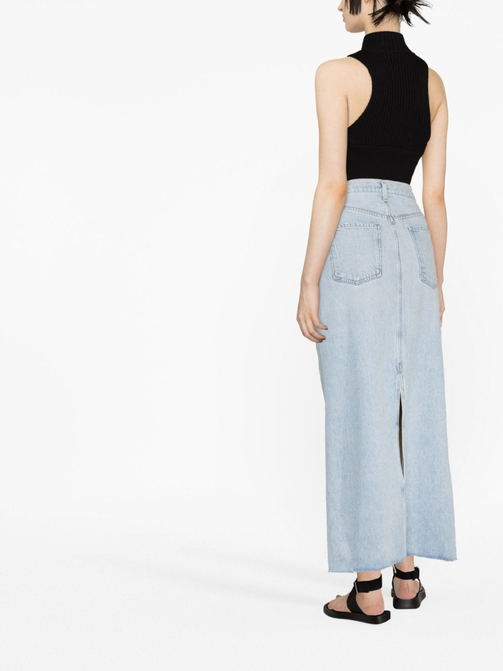 Agolde Pre Denim Maxi Skirt - Image 2