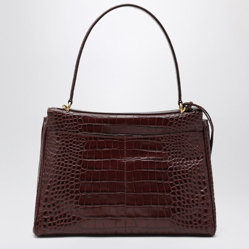 Balenciaga Cocco Print Burgundy Calfskin Medium Rodeoバッグ - Image 2