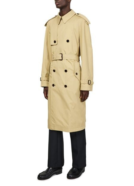 BURBERRY Long cotton blend trench coat - Image 2