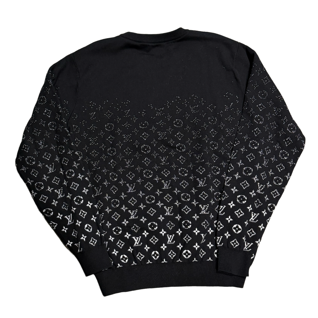 LOUIS VUITTON BLACK MONOGRAM SWEATER