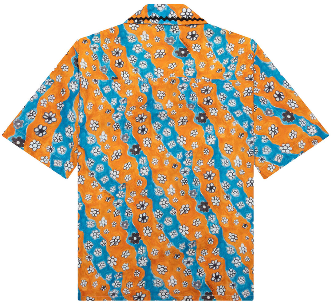 MARNI 'STRIPED FLORAL' BUTTON UP SHIRT