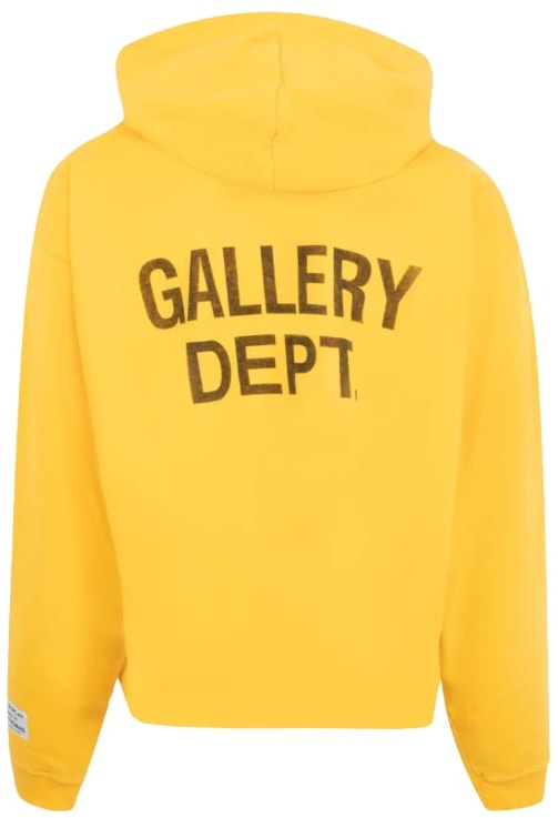 GALLERY DEPT. '90'S GD-LOGO' YELLOW HOODIE