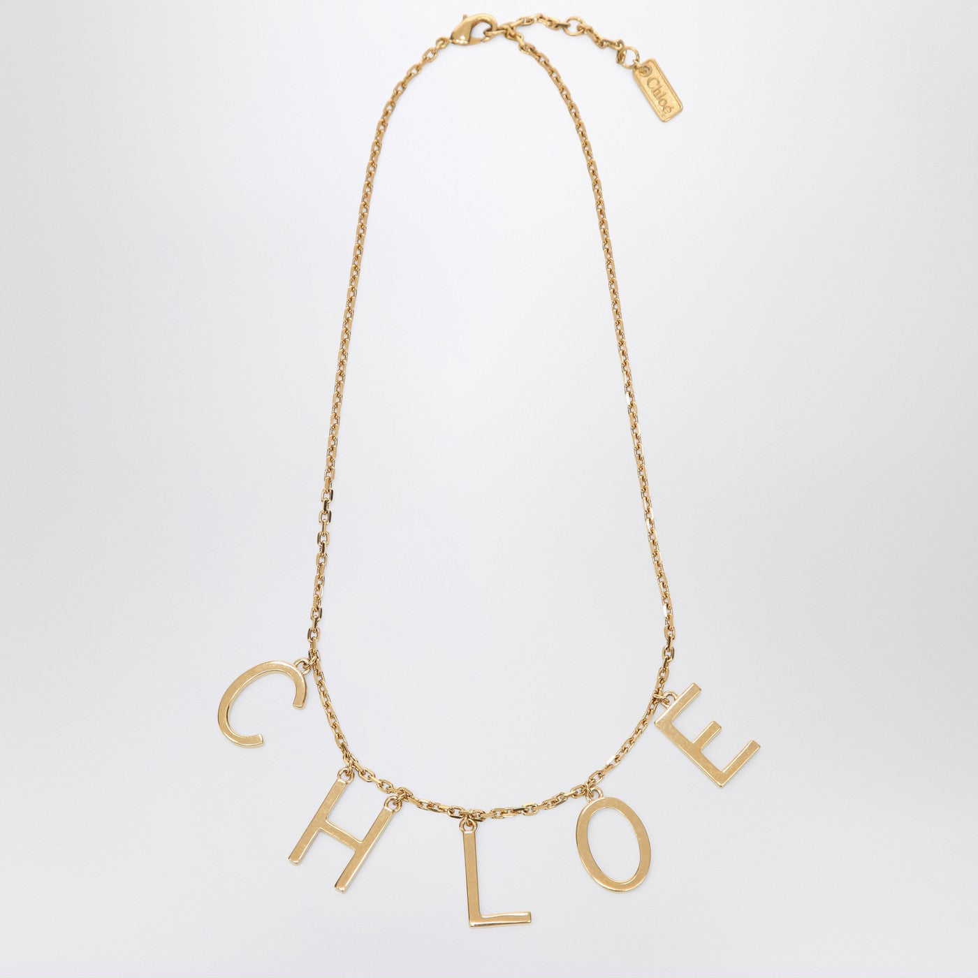Chloe ヴィンテージゴールドブラスのクロエクロエレターネックレス - Image 2
