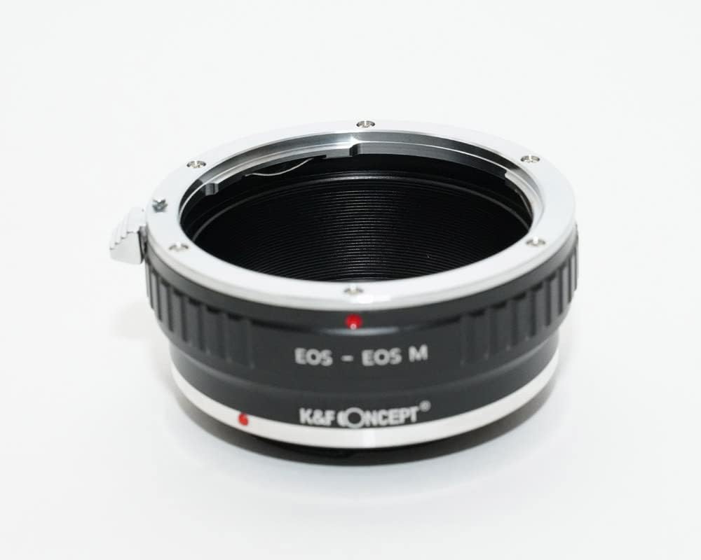 K&F キャノン対応 EOS EF(EF-S)レンズ- キャノン対応 EOS M マウントアダプター レンズクロス付 ef-eosm (KFEOSM)