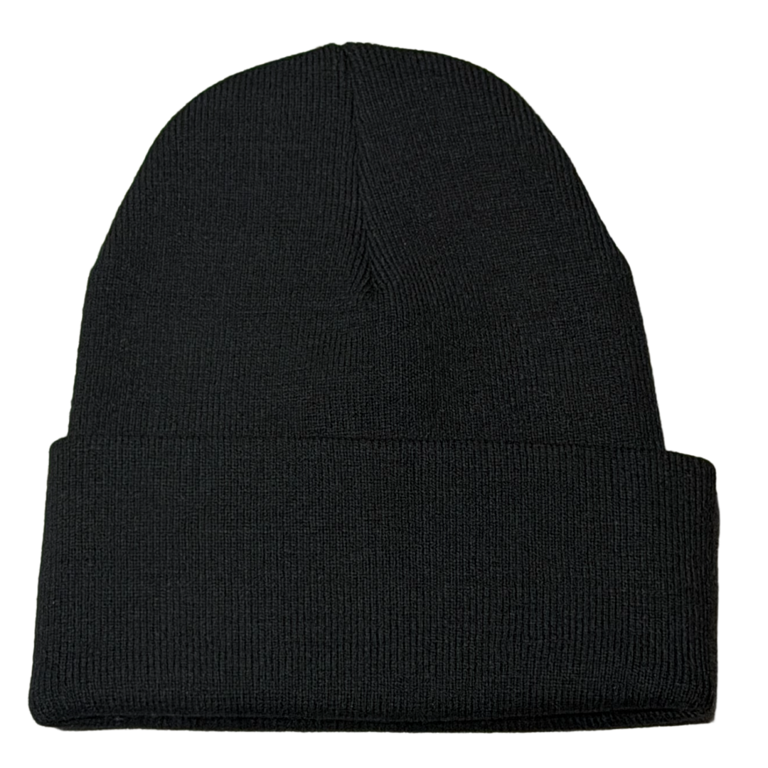 CHROME HEARTS 'CROSS LOGO' BLACK BEANIE