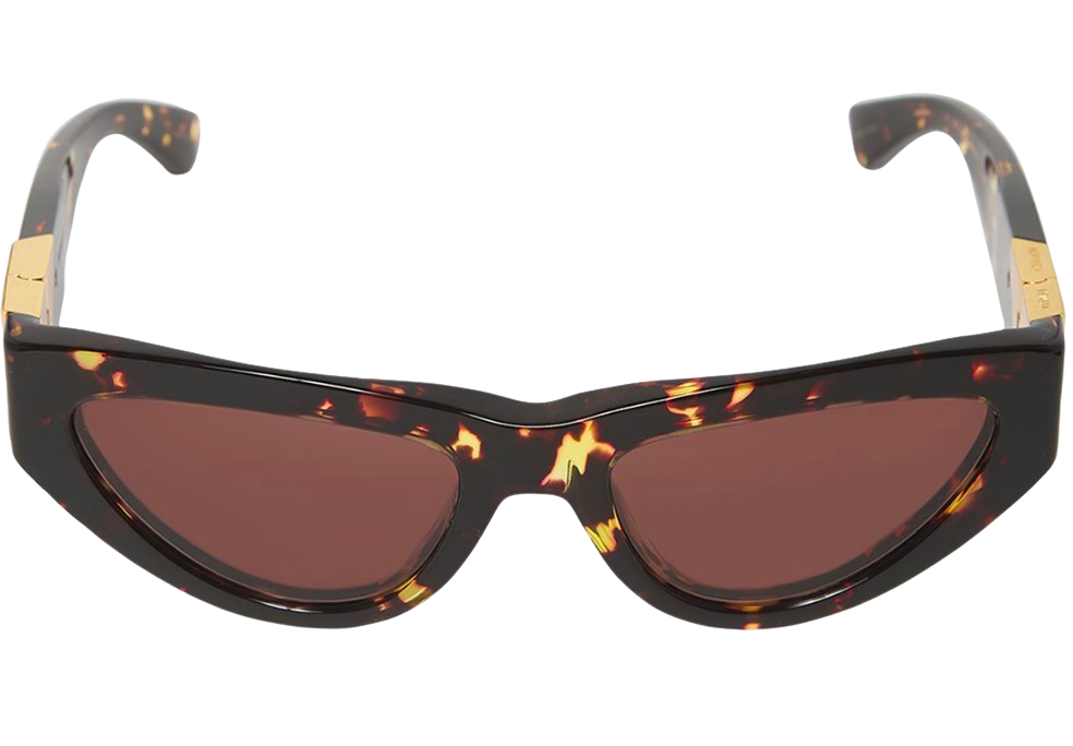 BOTTEGA VENETA CAT-EYE BROWN/HAVANA SUNGLASSES
