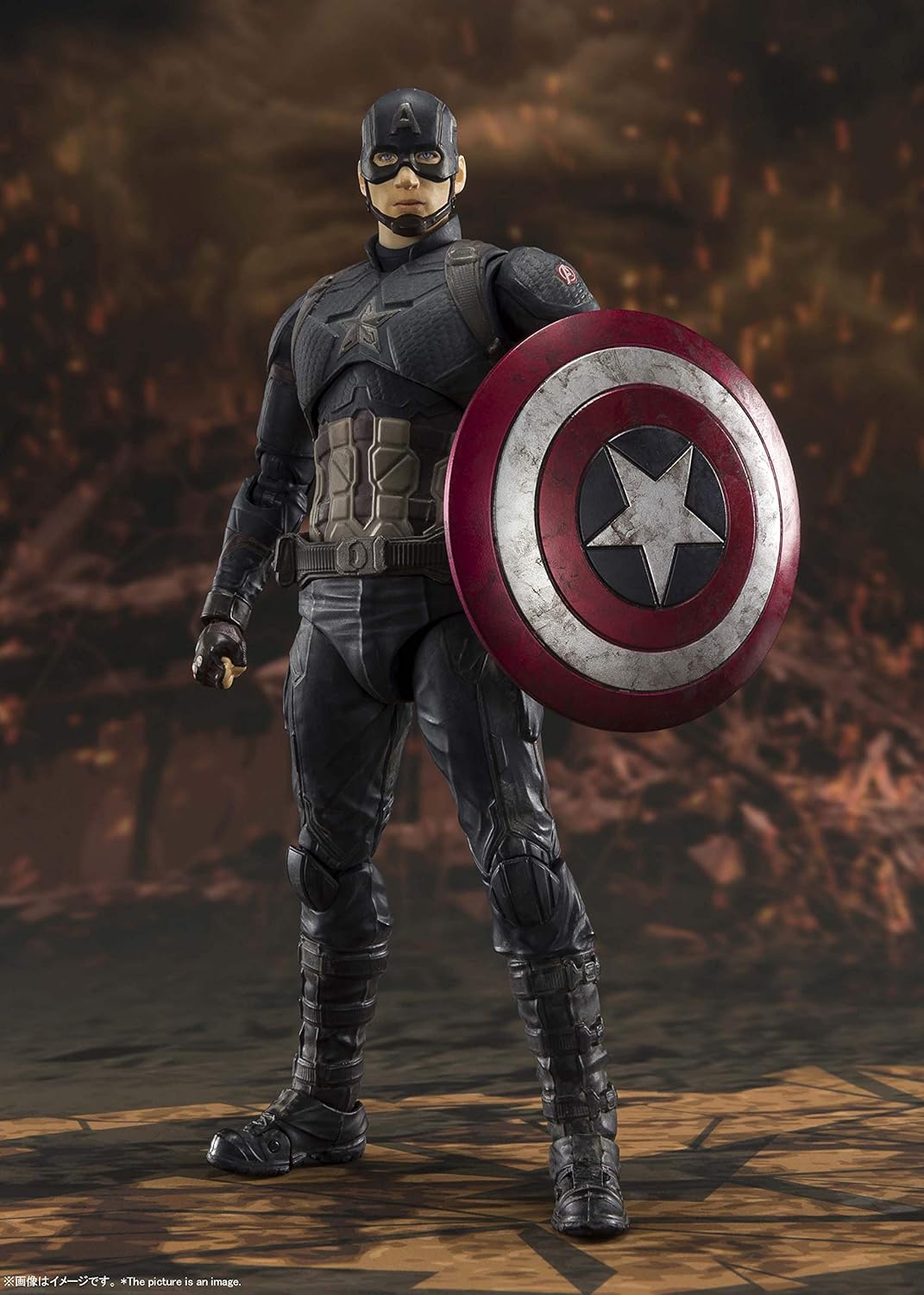 S.H. Figuarts Avengers Captain America - FINAL BATTLE EDITION - Approx. 5.9 inches (150 mm), PVC & ABS Pre-painted Action Figure