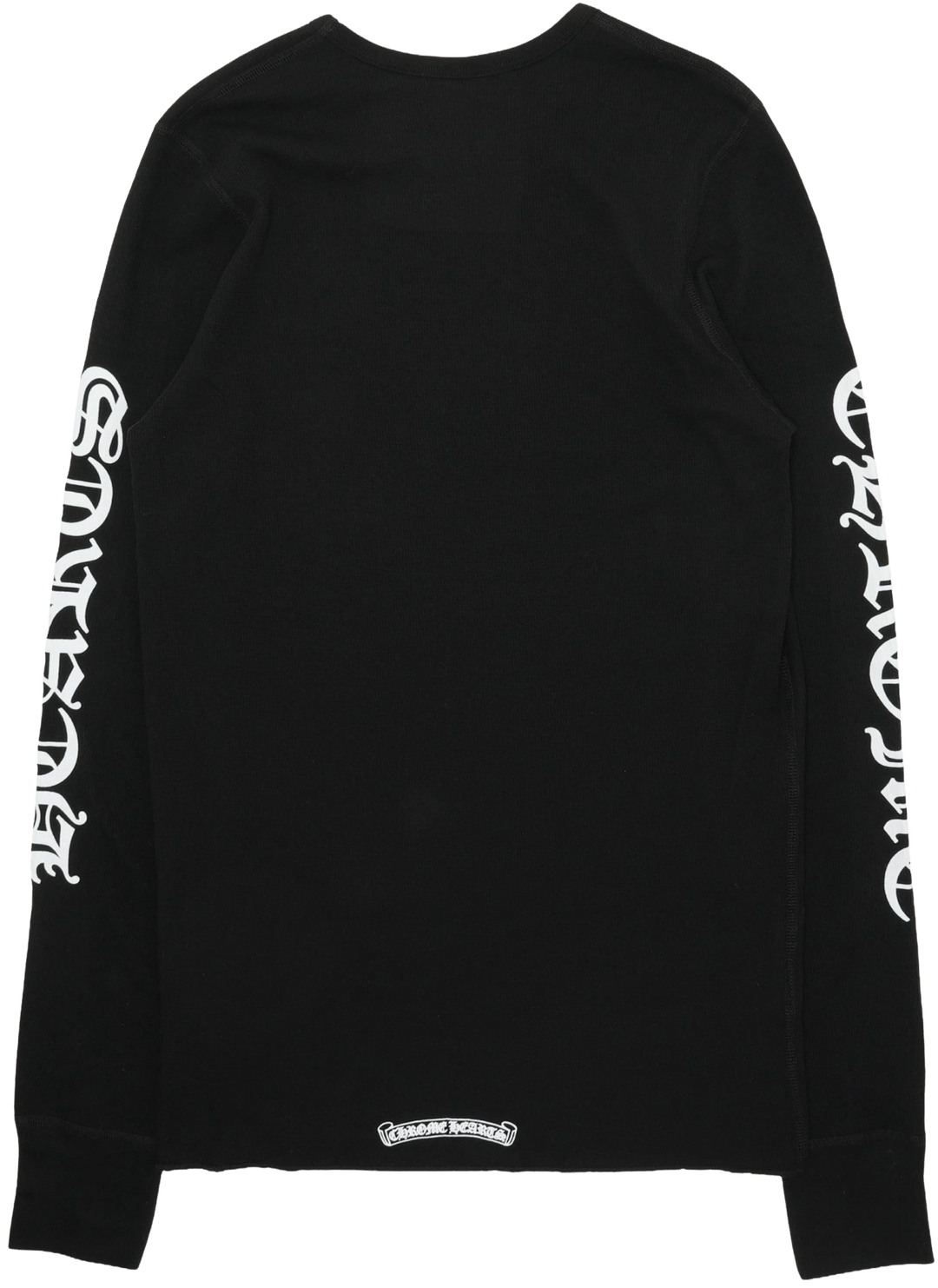 CHROME HEARTS SCROLL LOGO THERMAL SHIRT BLACK
