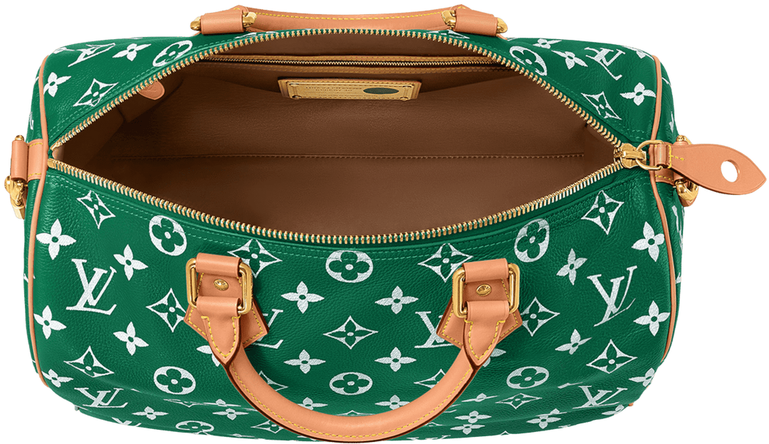 LOUIS VUITTON SPEEDY P9 BANDOULIÈRE 40 MONOGRAM LEATHER GREEN