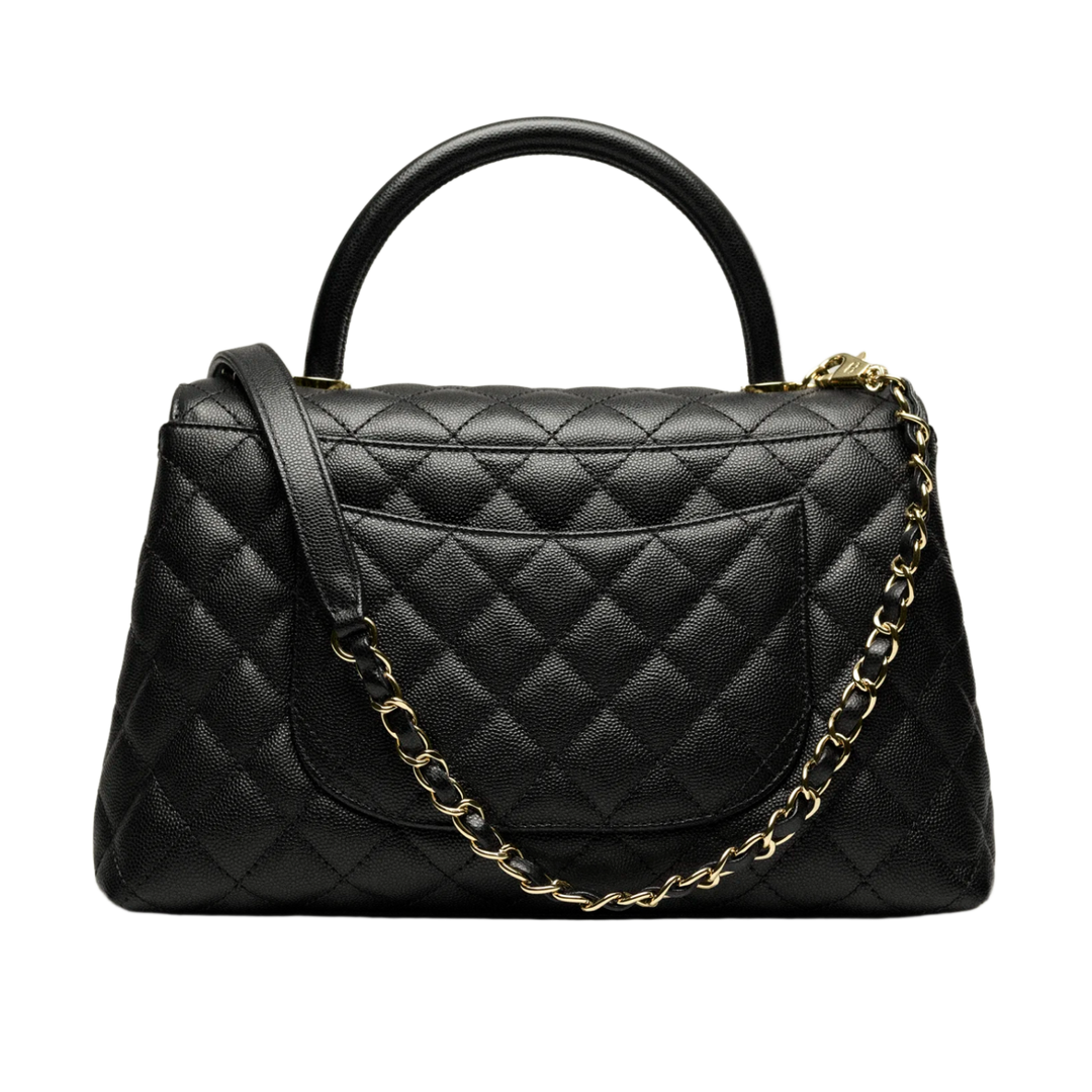 CHANEL LARGE FLAP BAG WITH TOP HANDLE