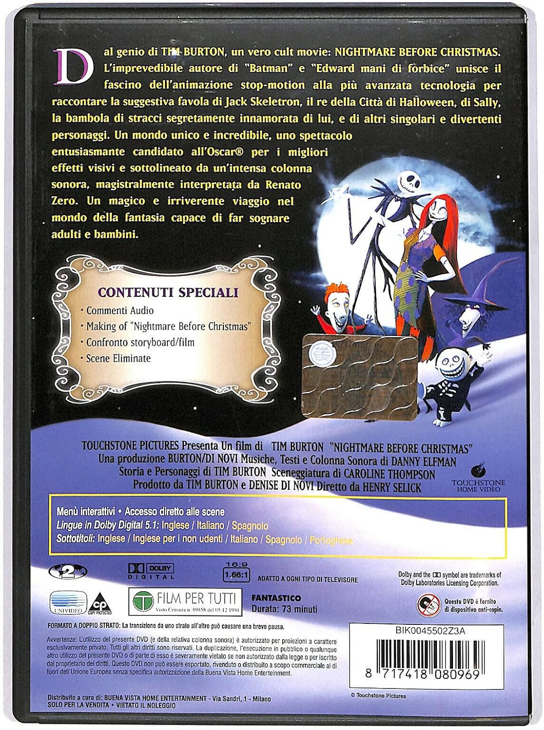 DVD Nightmare Before Christmas Special Edition