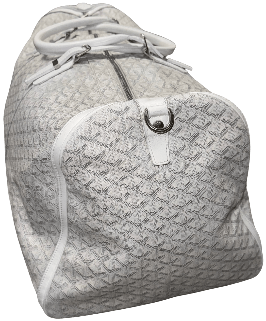 GOYARD 'WHITE' BOSTON 60 DUFFLE BAG