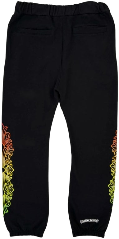 CHROME HEARTS 'GRADIENT LOGO' BLACK SWEATPANTS
