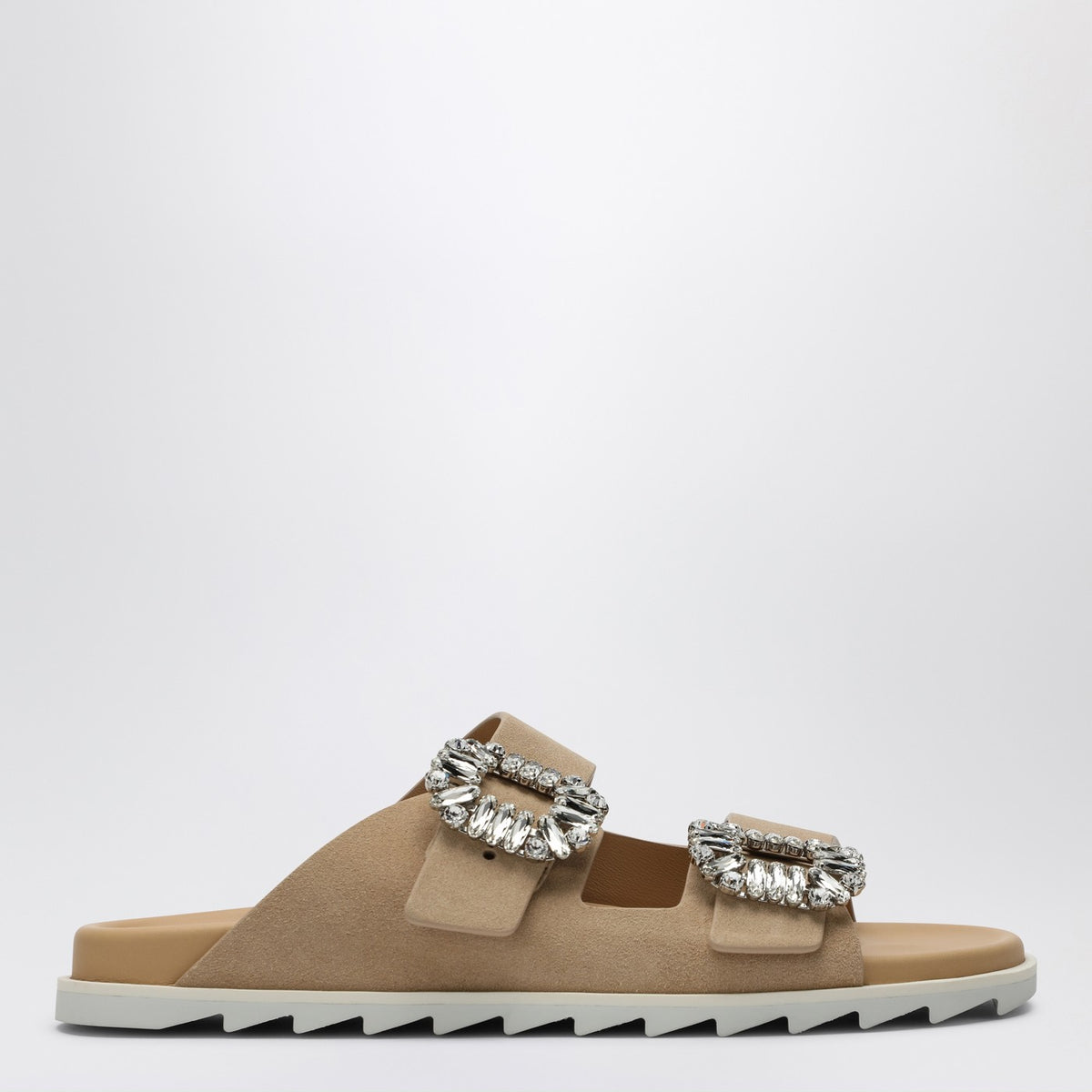 Roger Roger Vivier Beige Suede Slidy Viv 'Mule - Image 2