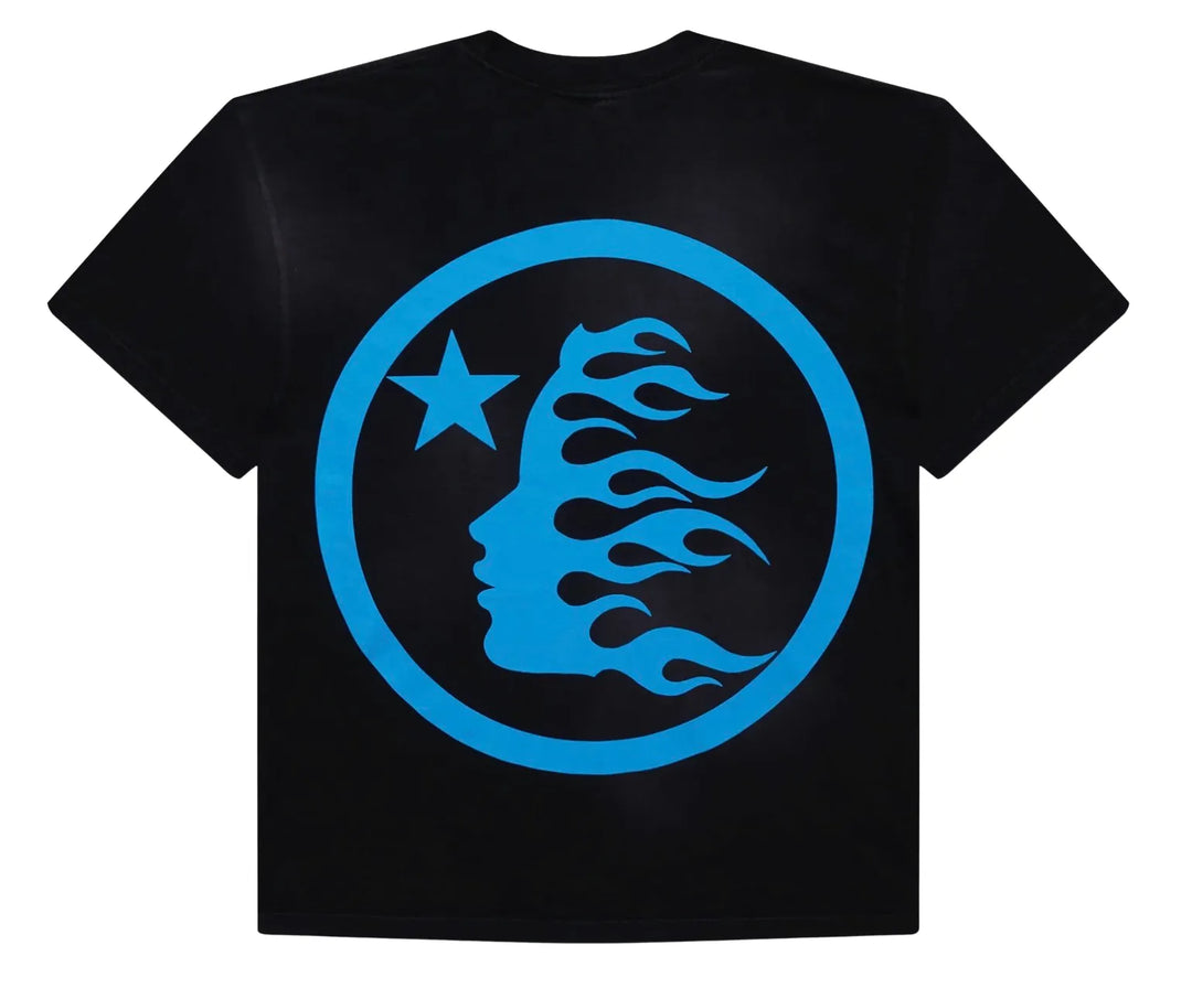 HELLSTAR 'BLUE GEL' CLASSIC LOGO BLACK TEE