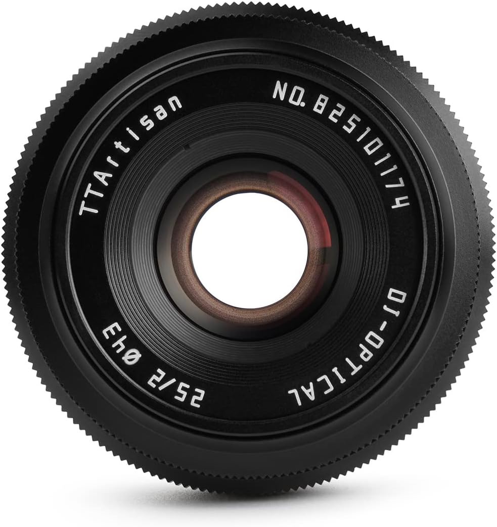 TTArtisan 25mm f/2 C Micro Four Thirds Lens, Black, Brand Optics (2 Year Warranty) (Genuine Domestic Product)