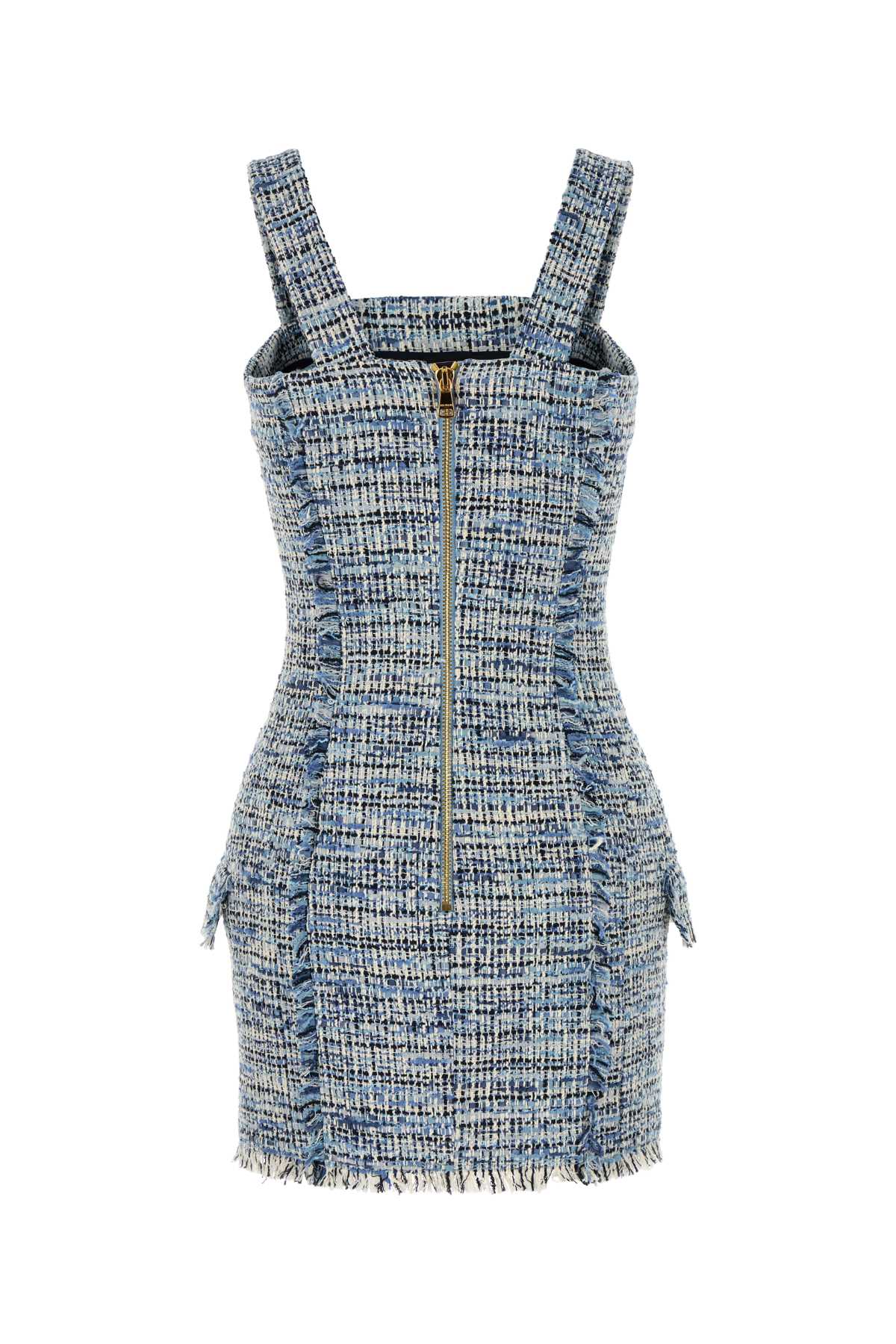 Balmain バルメイン刺繍入りツイードドレス - Image 2