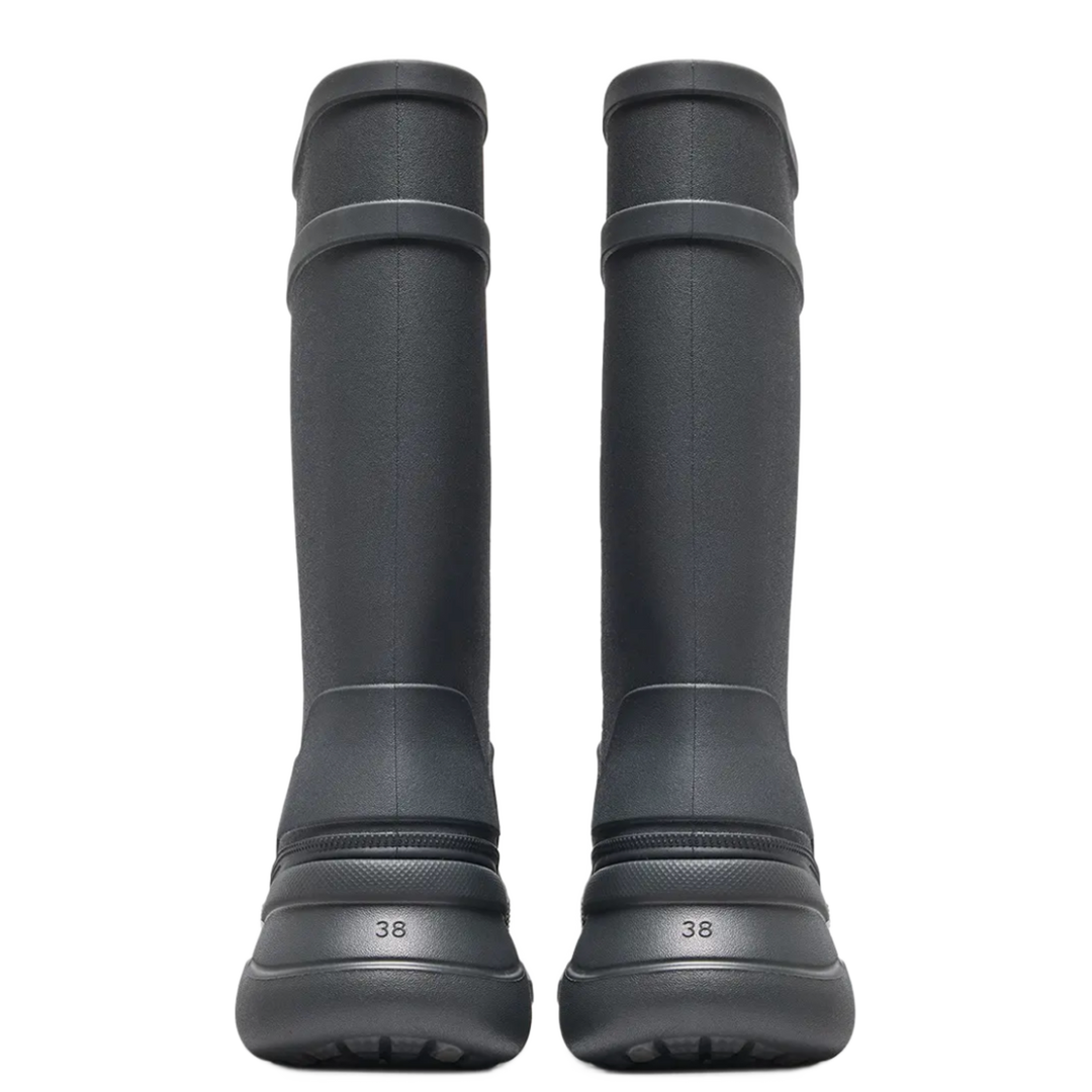 BALENCIAGA X CROC 'BLACK' RUBBER BOOTS