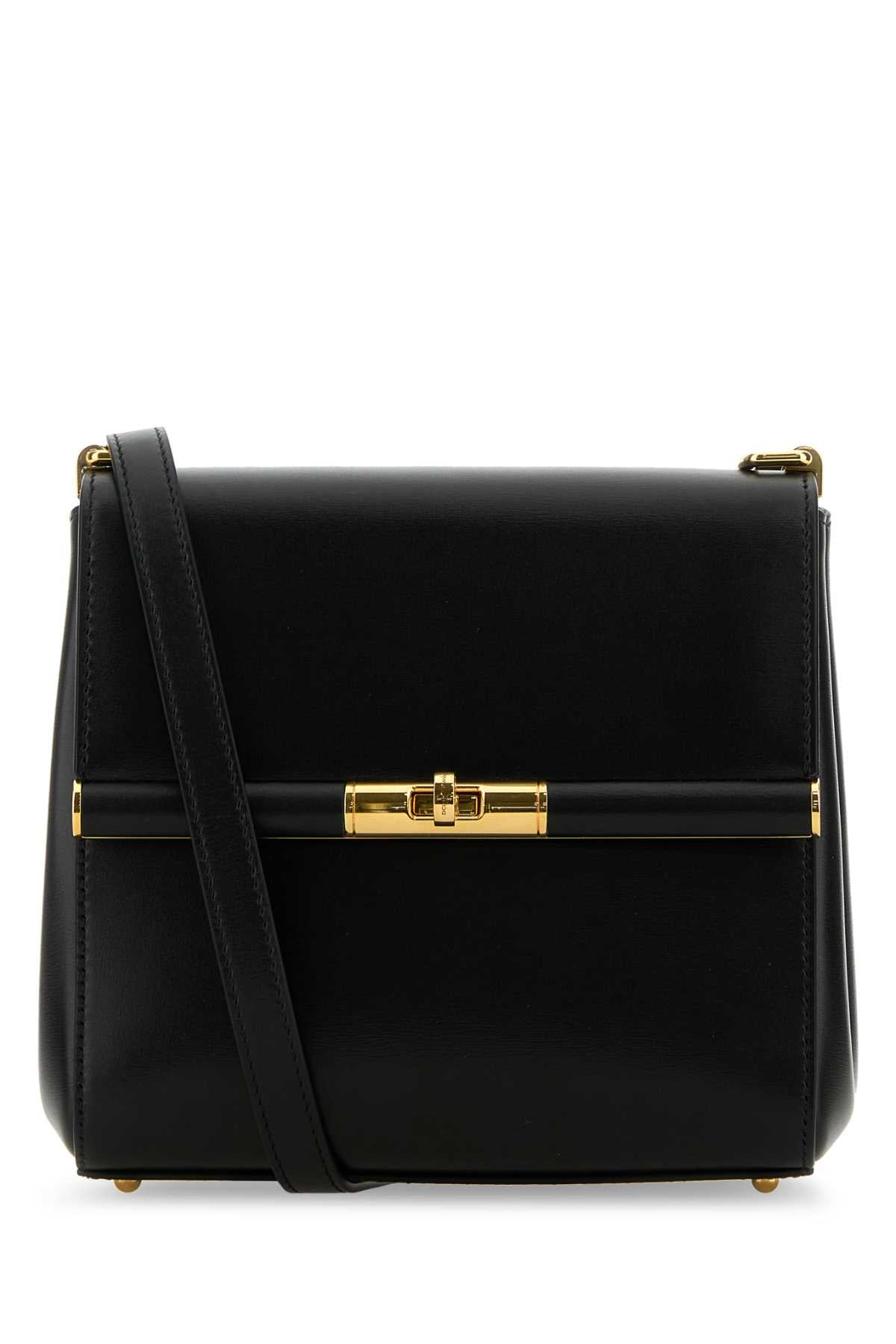 Dolce Gabbana ドルチェ&ガッバーナブラックレザーマレーンクロスボディバッグ - Image 2