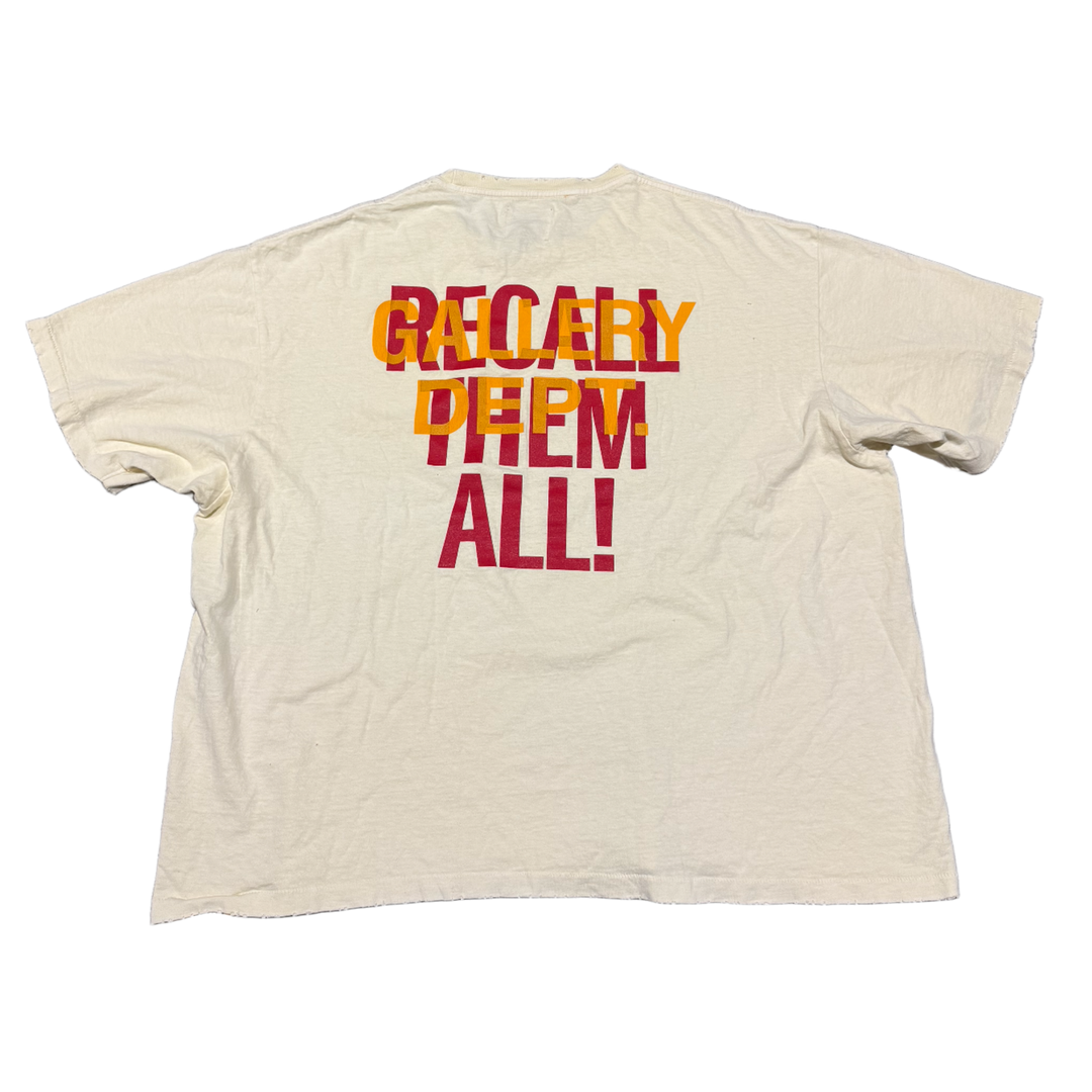 GALLERY DEPT. 'RECALL THEM ALL' G BALL BEIGE TEE