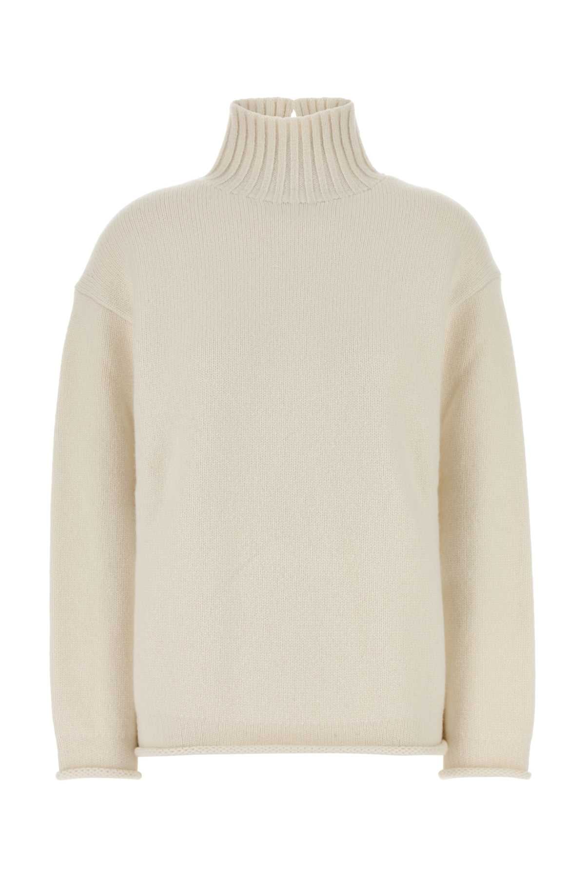 Bottega Veneta ボッテガベネタホワイトカシミアセーター - Image 2