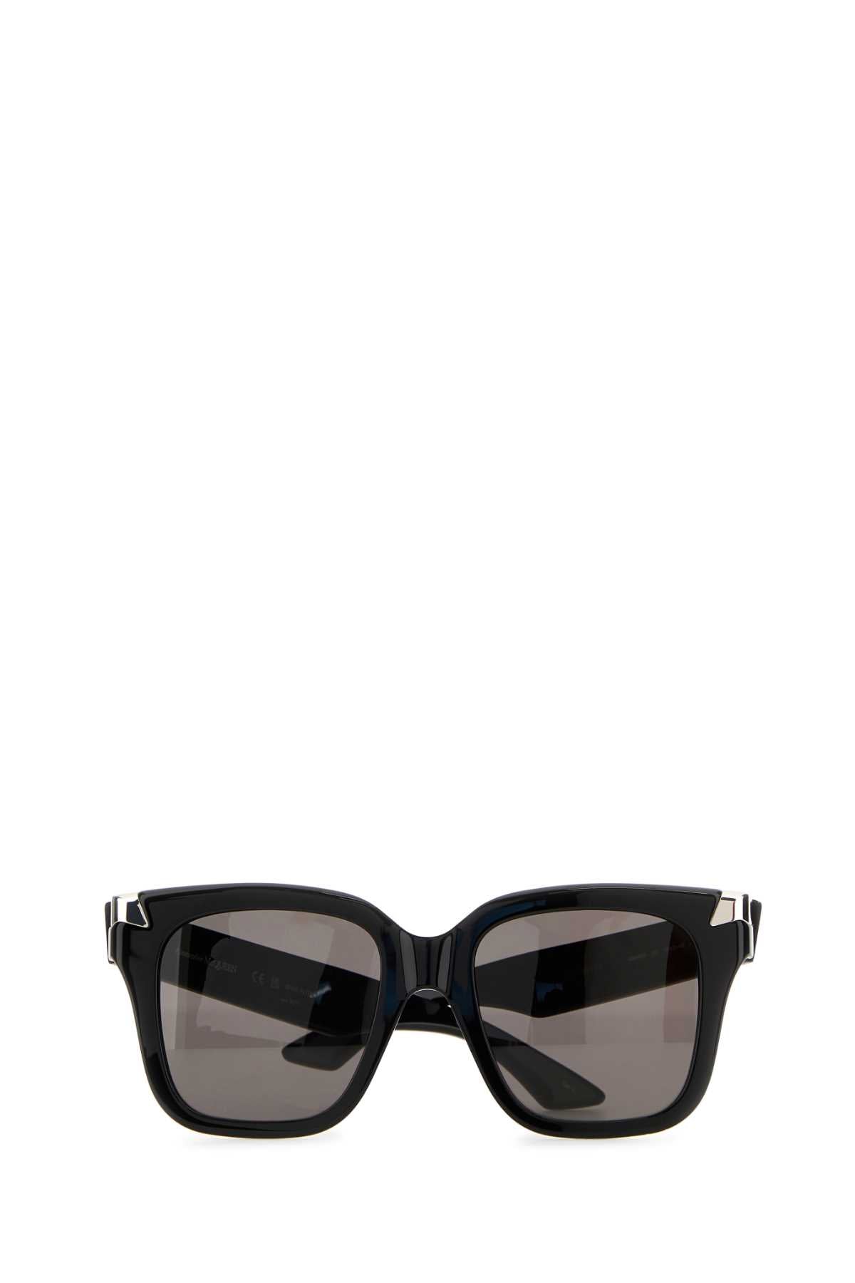 Alexander Mcqueen アレクサンダーマックイーンブラックアセテートパンクリベットサングラス - Image 2
