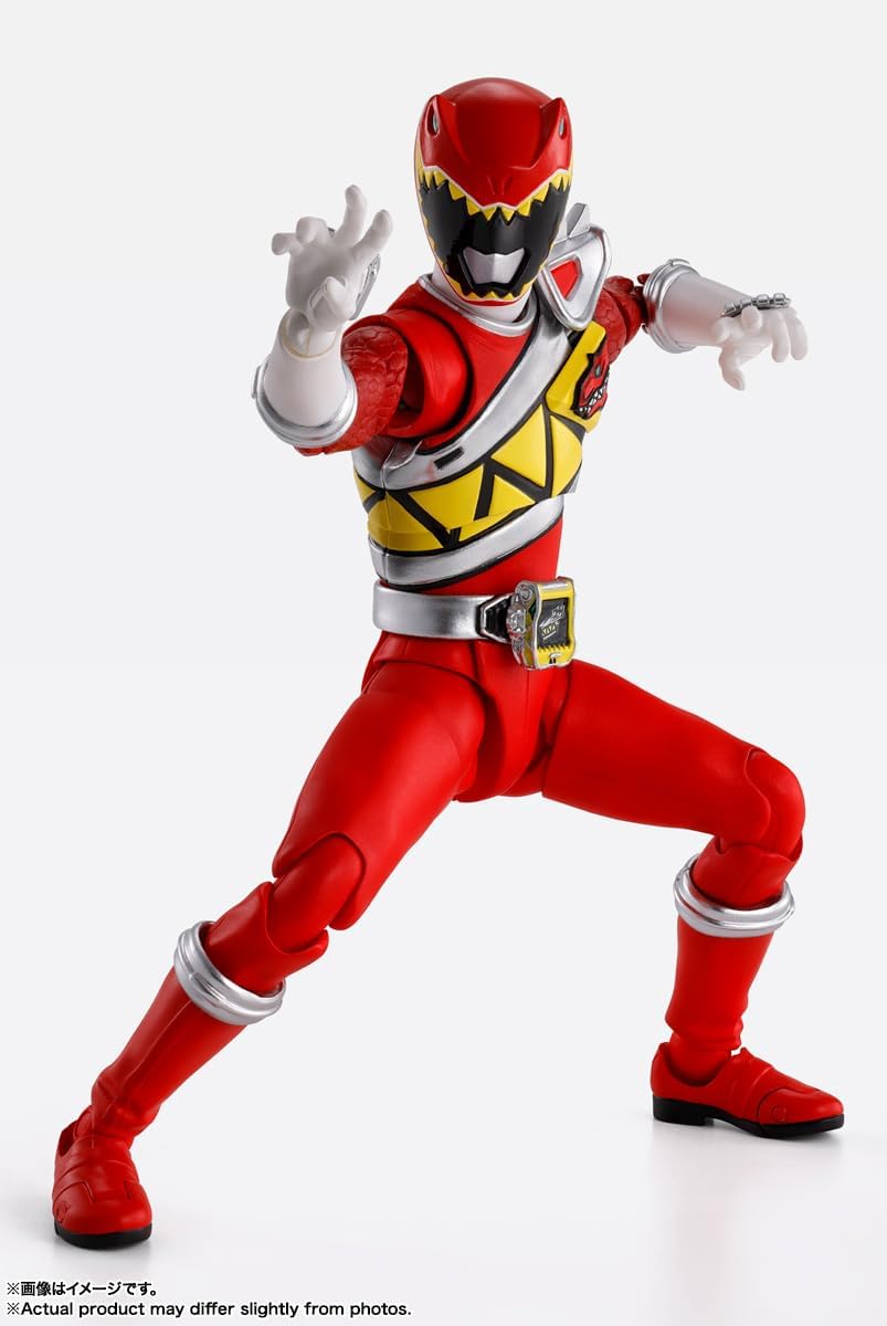 S.H. Figuarts (True Bone Carving Process) Juden Sentai Kyoryuger Kyoryu Red, Approx. 5.7 inches (145 mm), ABS & PVC Pre-painted Action Figure