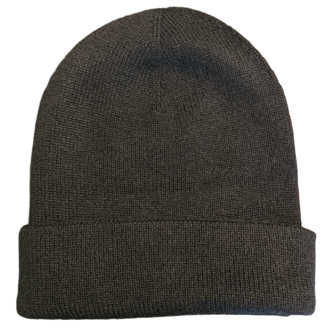 CHANEL 'CC HEART' CRYSTAL EMBELLISHED CASHMERE BLACK BEANIE