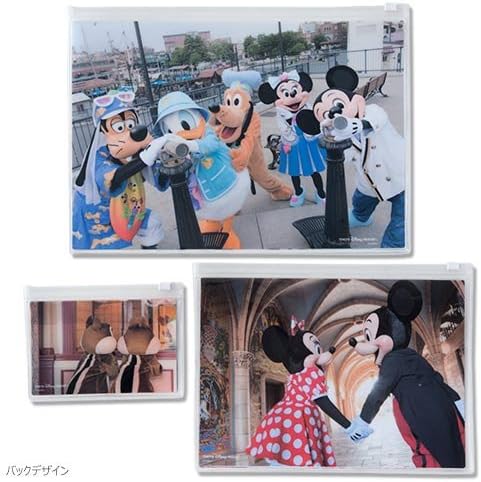 Mickey & Friends Live-Action Zippered Case, 3 Pieces, Case Set, Tokyo Disney Resort Exclusive, Disneyland DisneySea